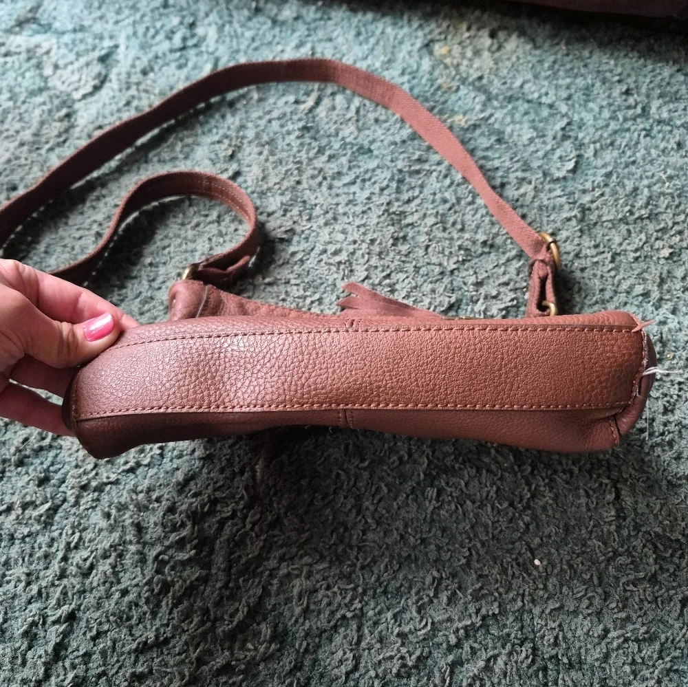 The Sak Brown Faux Leather Shoulder Bag